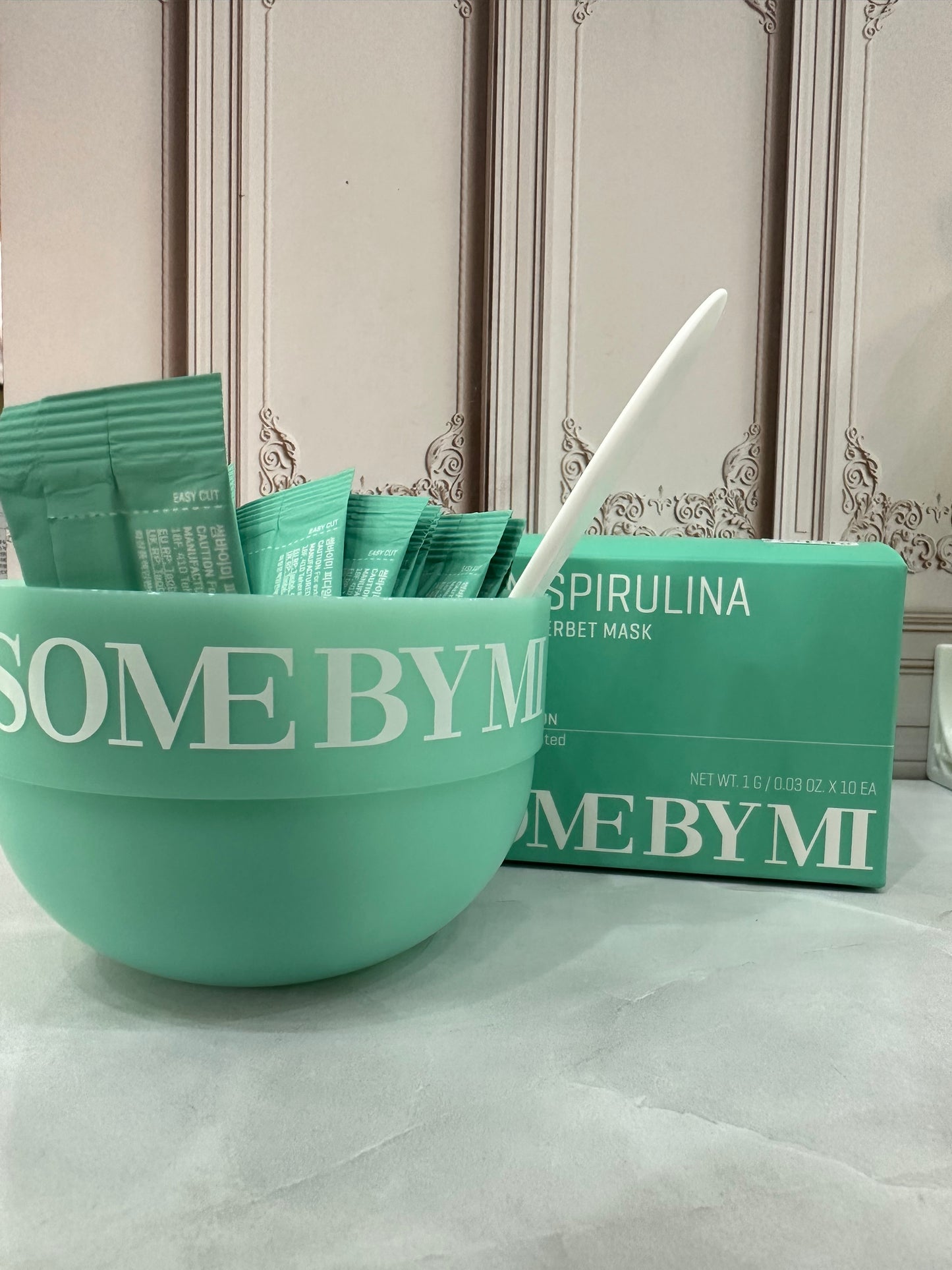 SOME BY MI PDRN - Máscara de sorbete calmante de espirulina