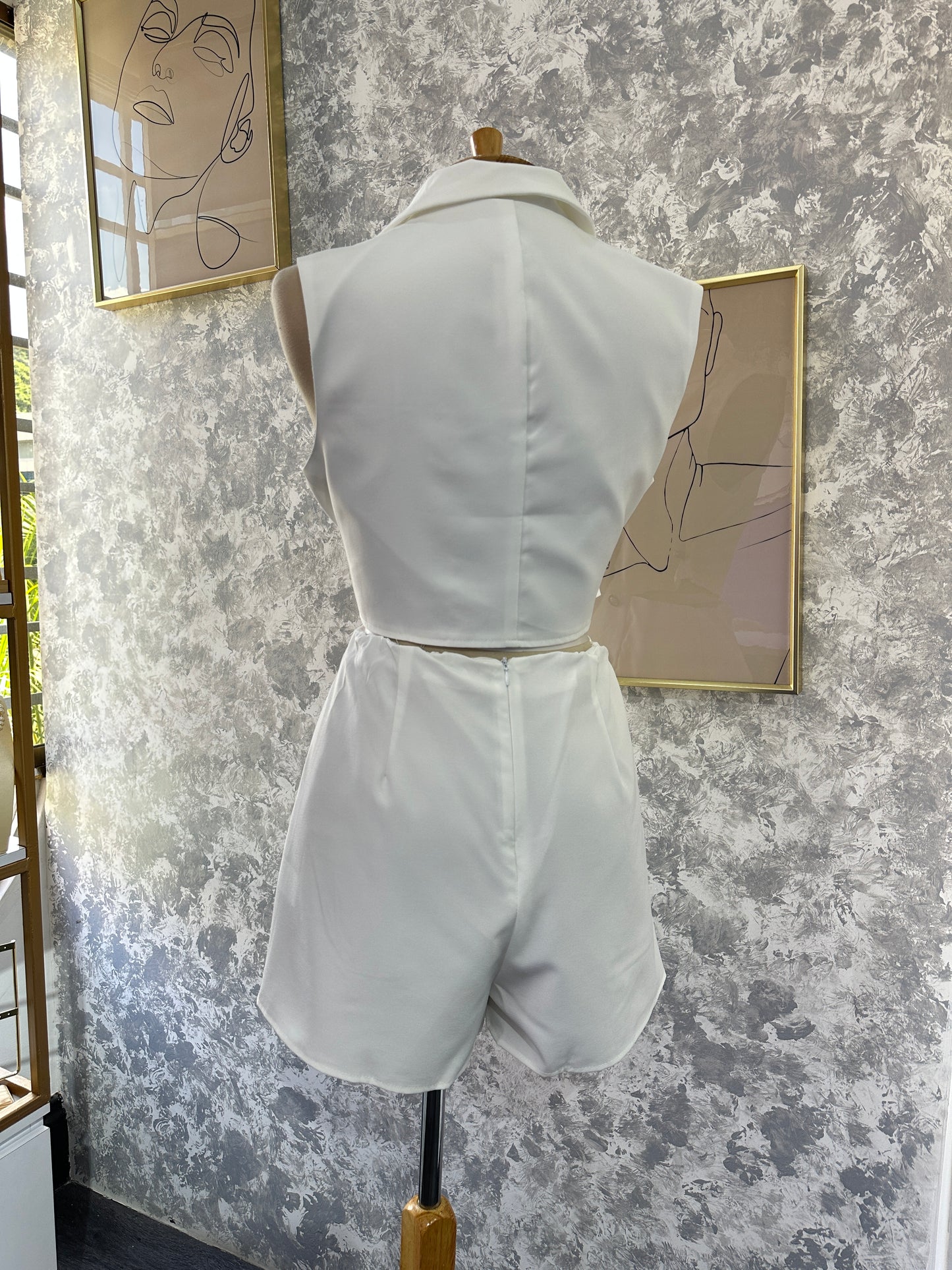 Romper tipo blazer