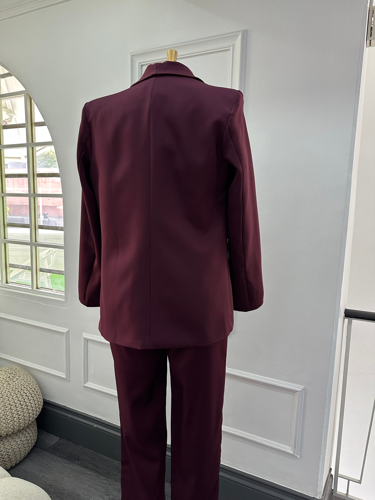 Blazer casual vinotinto