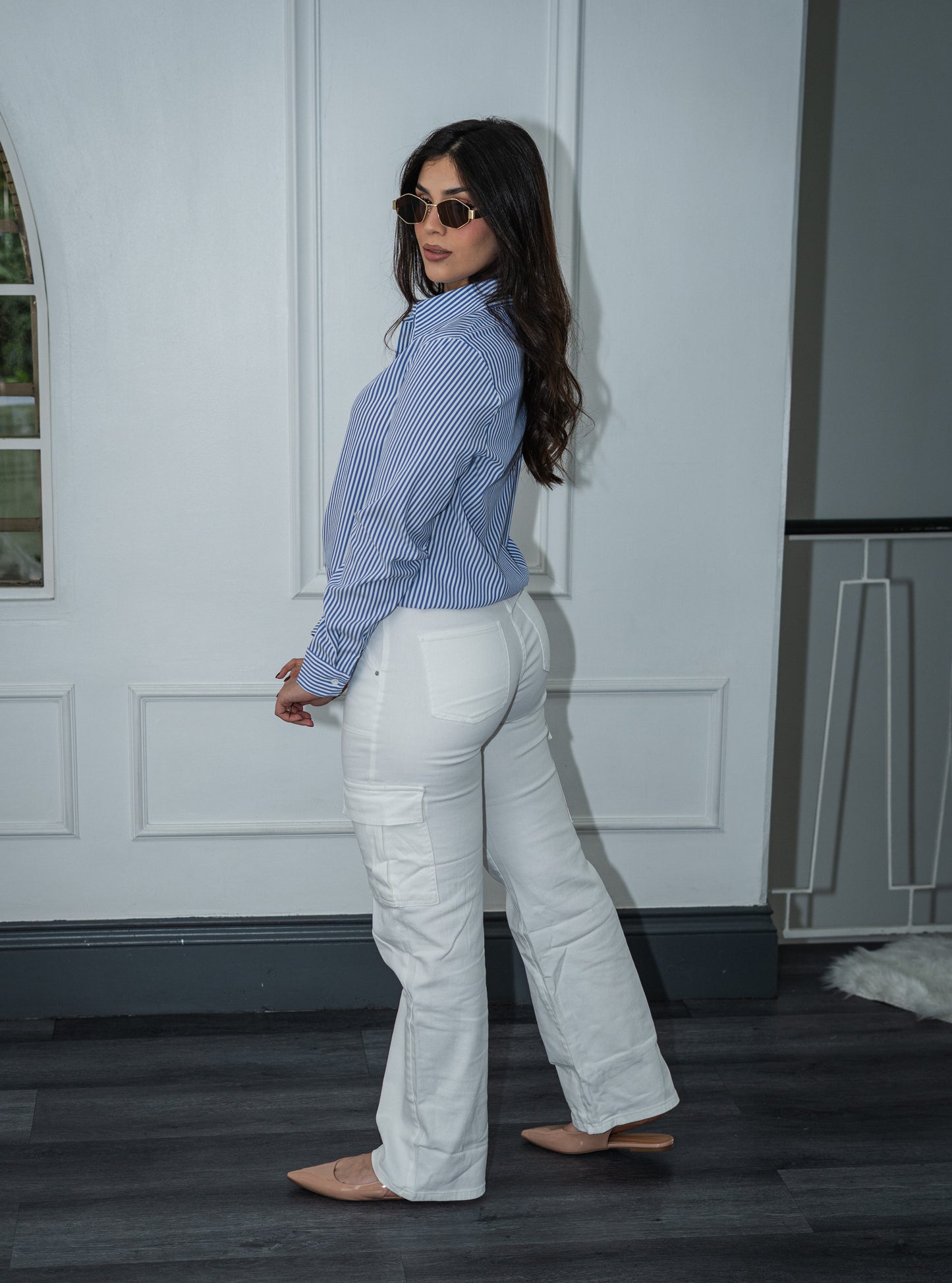 Cargo Jean blanco