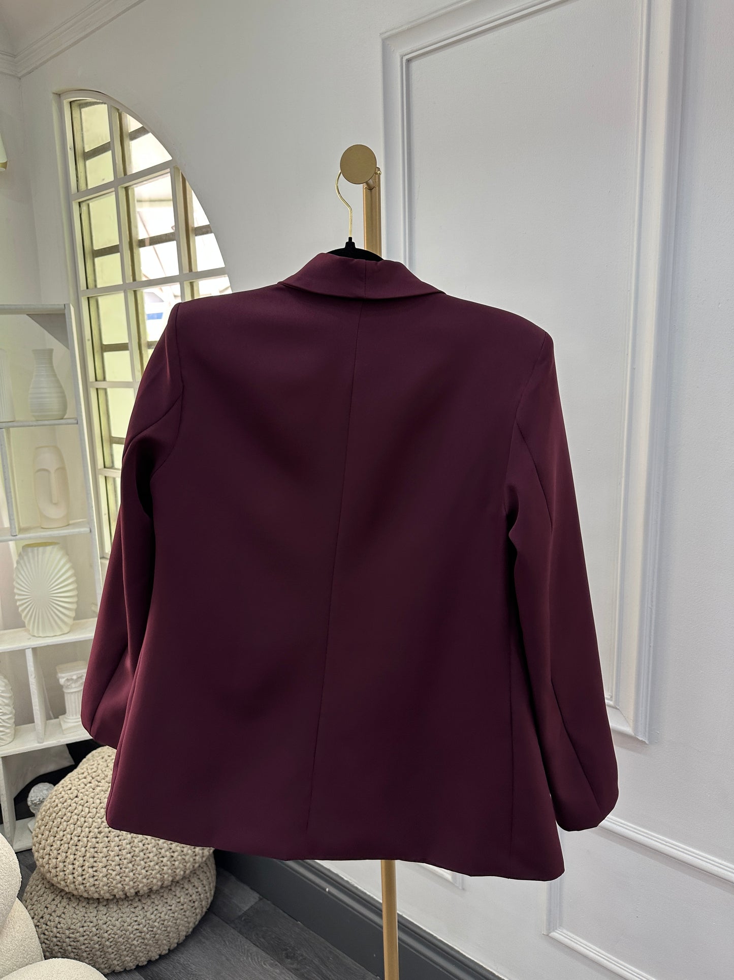 Blazer casual vinotinto