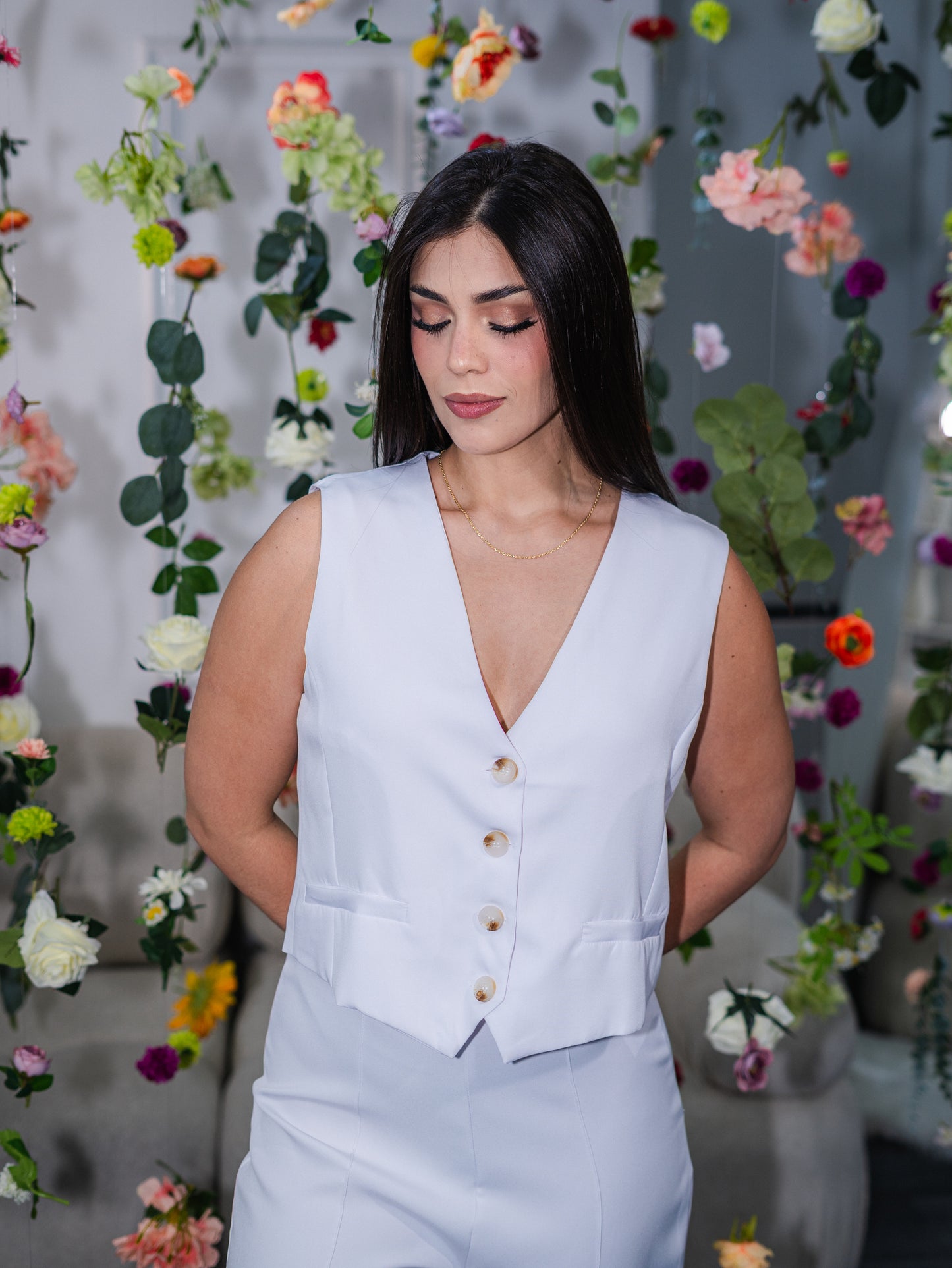 Conjunto blanco casual