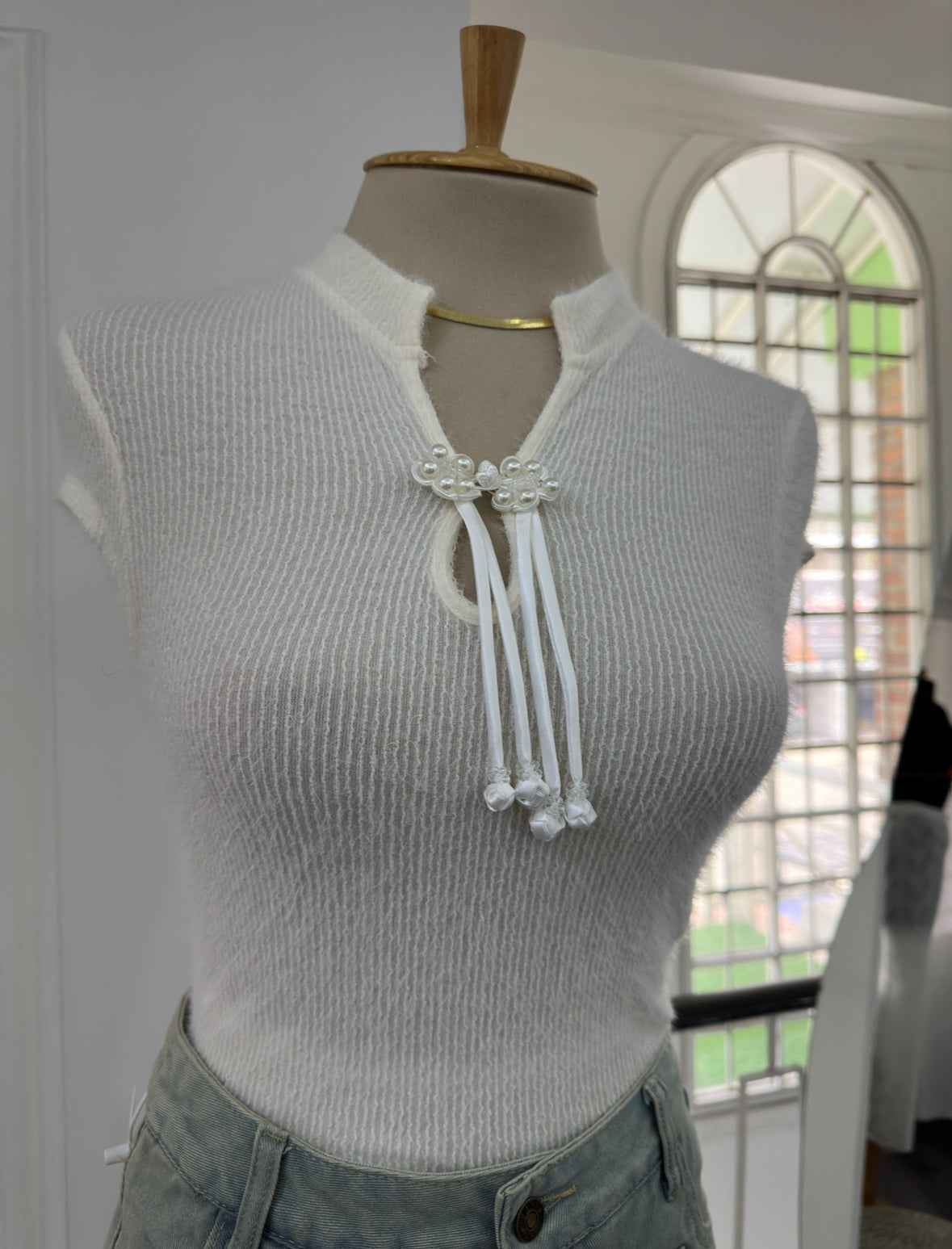 Blusa estilo chino