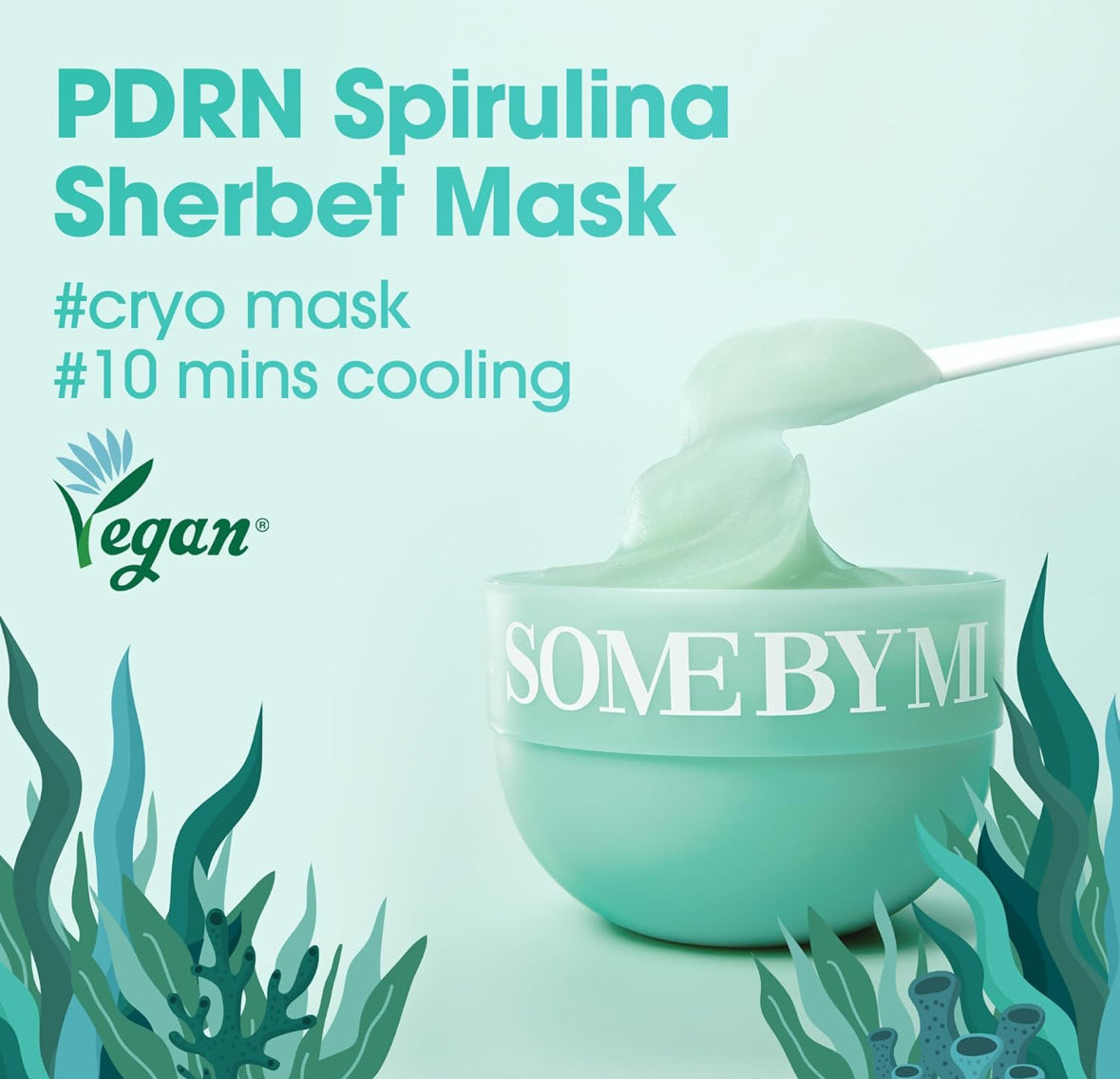 SOME BY MI PDRN - Máscara de sorbete calmante de espirulina