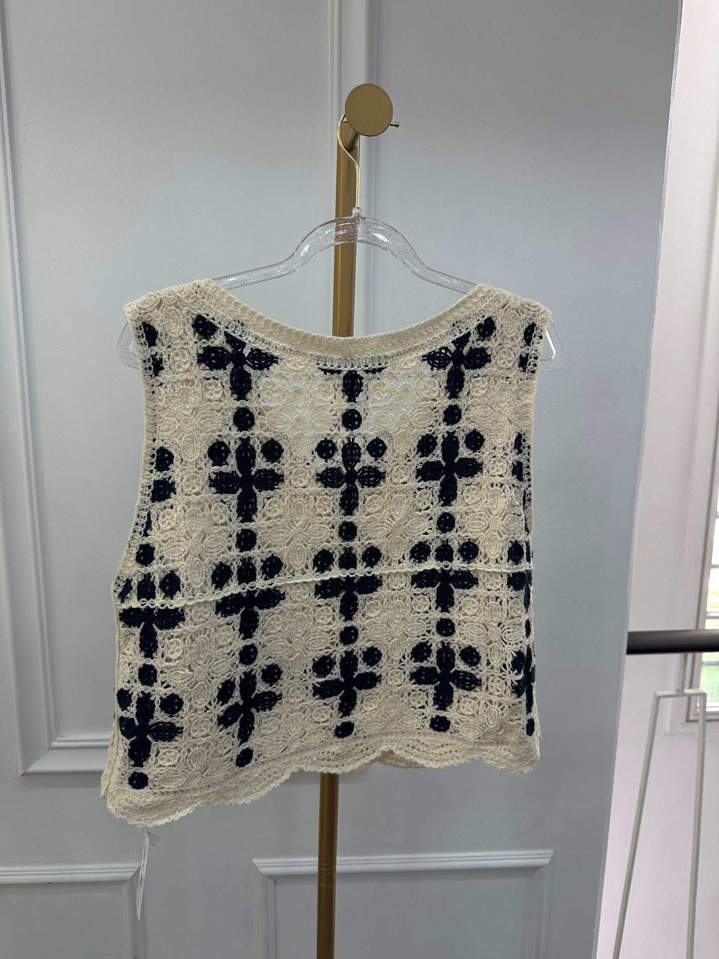 Pullover tejido corto