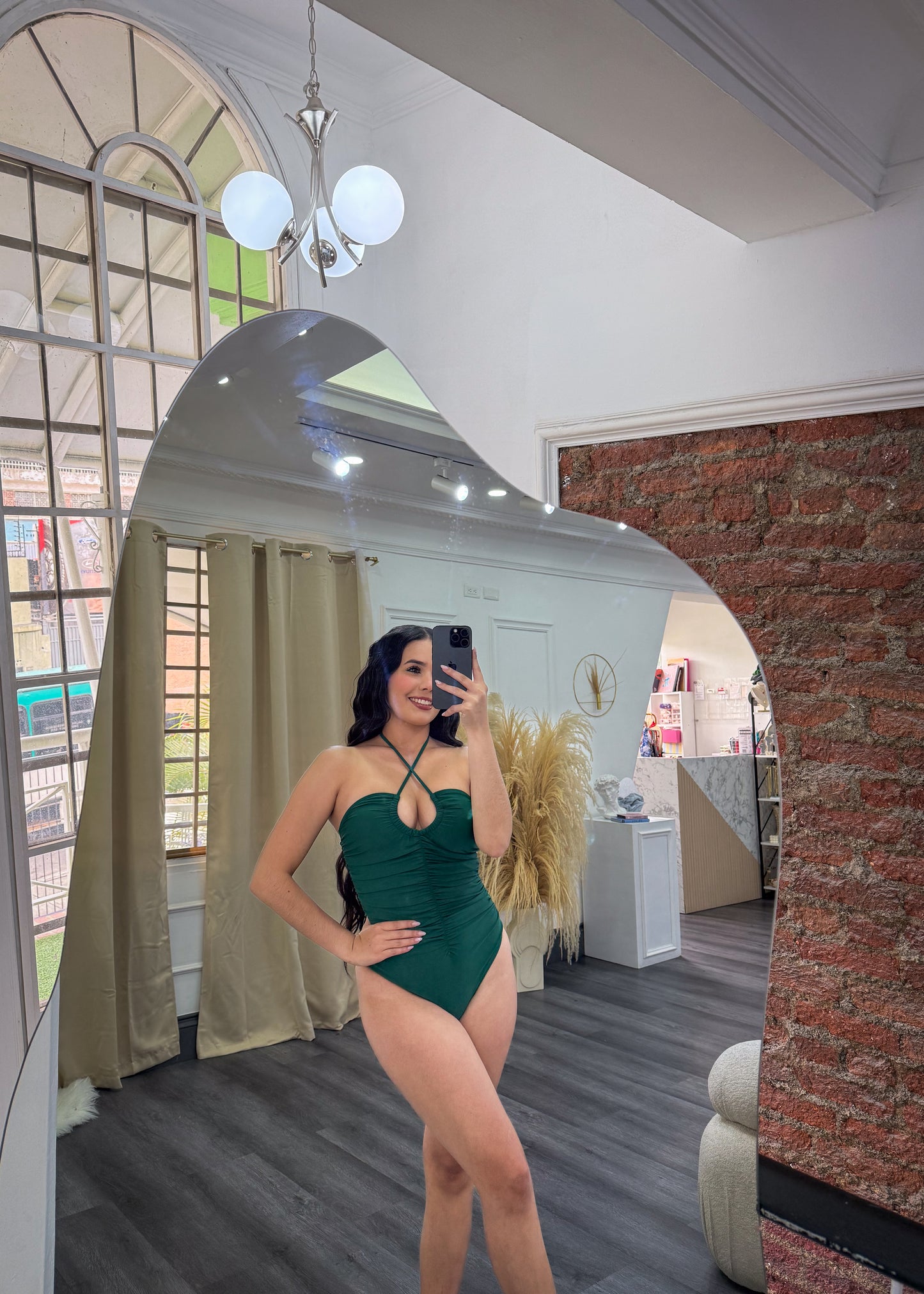 Bikini halter verde