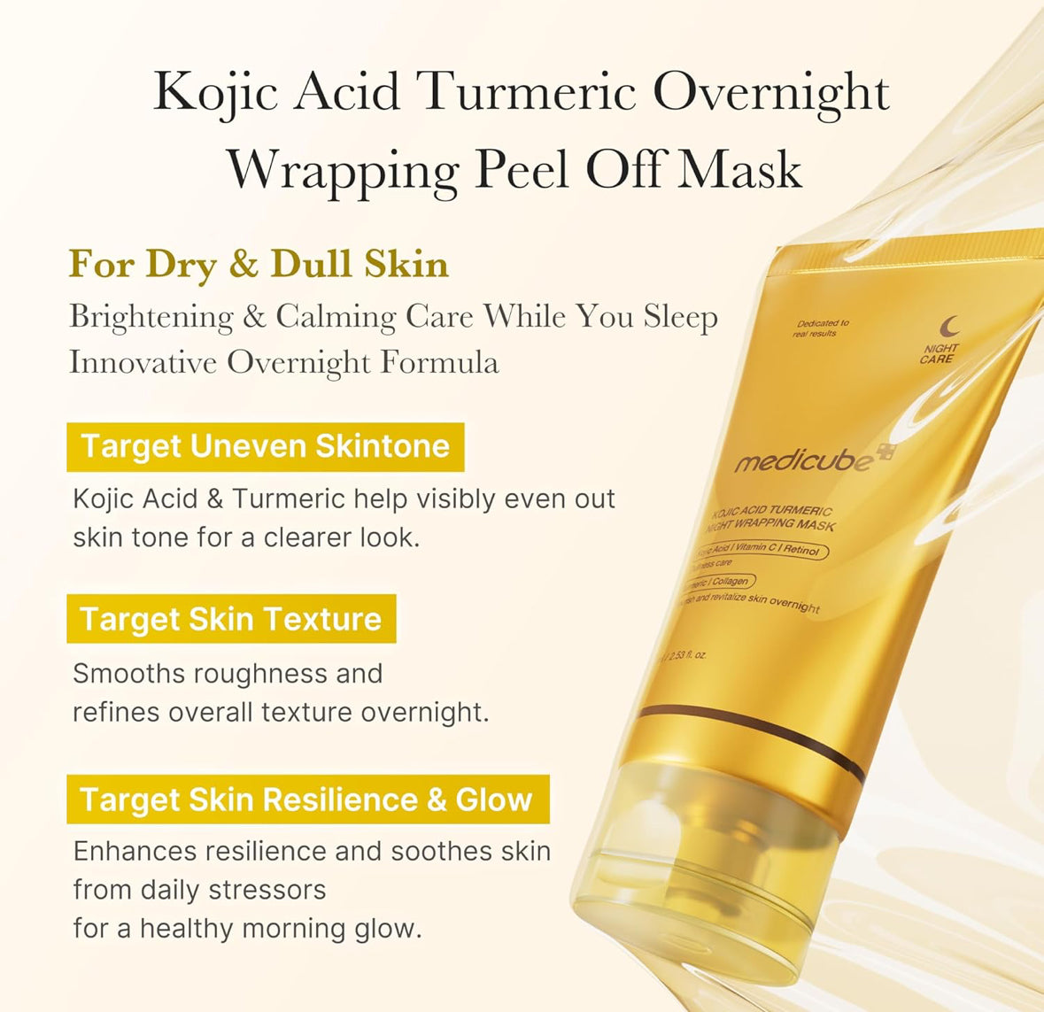 Medicube Mascarilla de cúrcuma de ácido kójico