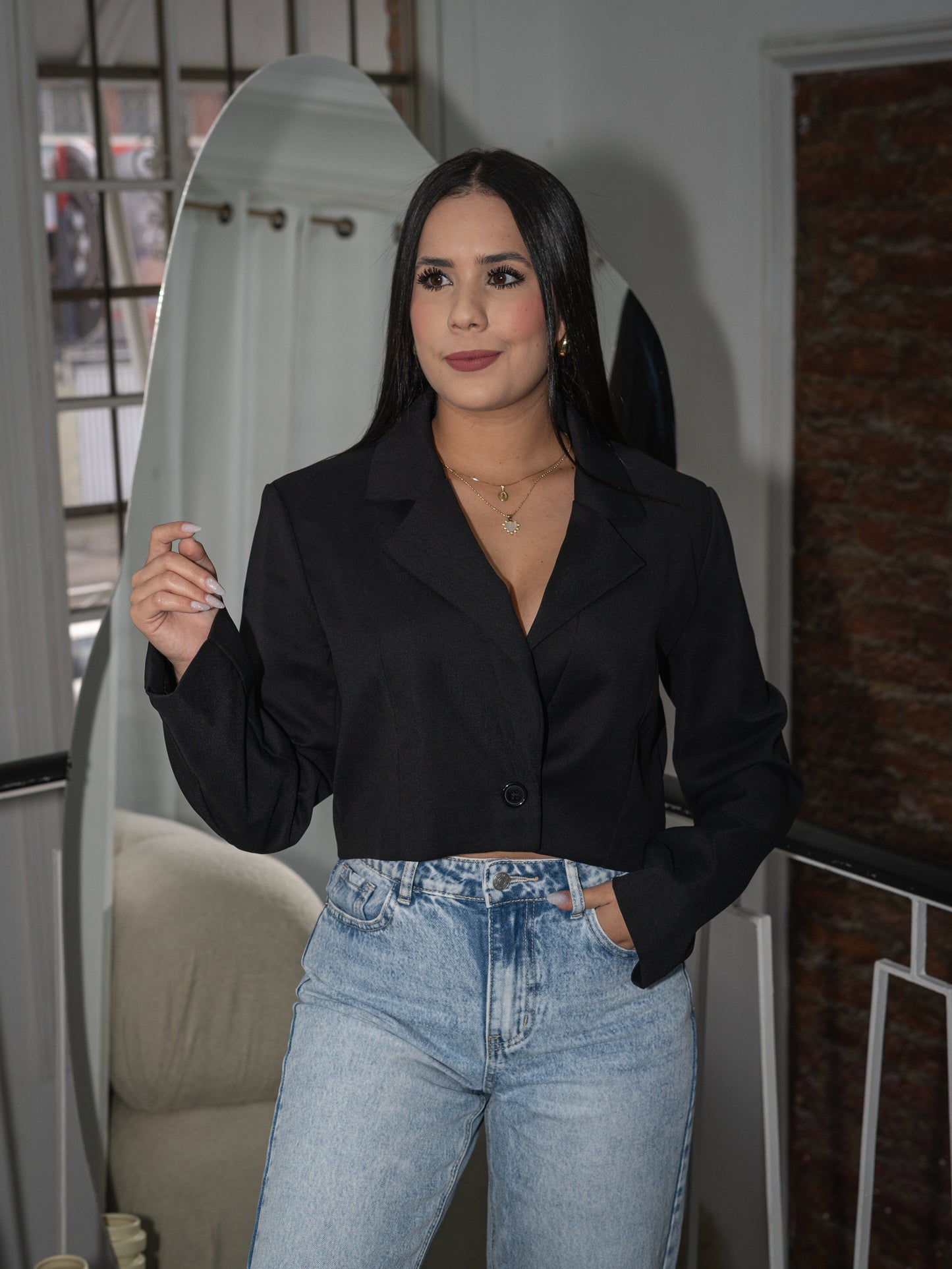 Blazer cropped