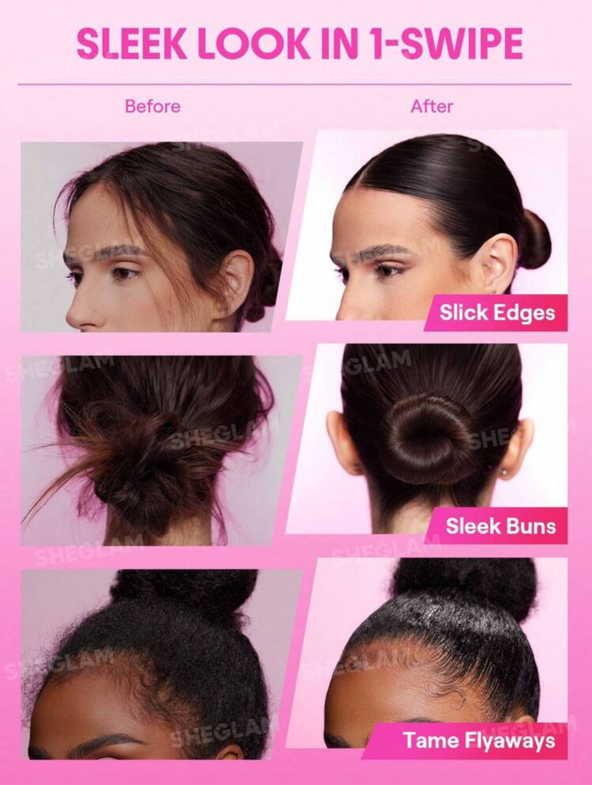 SHEGLAM Barra de cera suave para el cabello