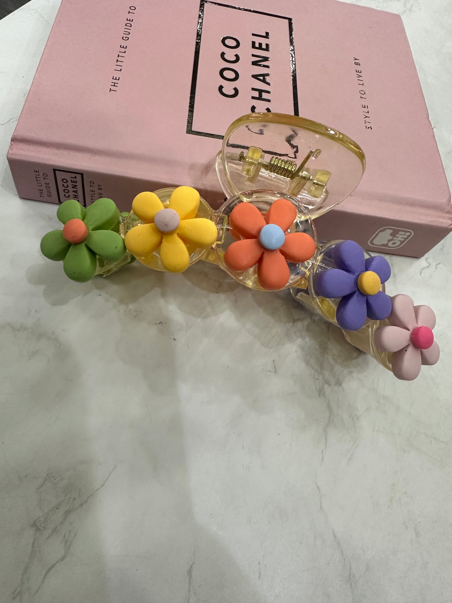 Pinza flor para el cabello