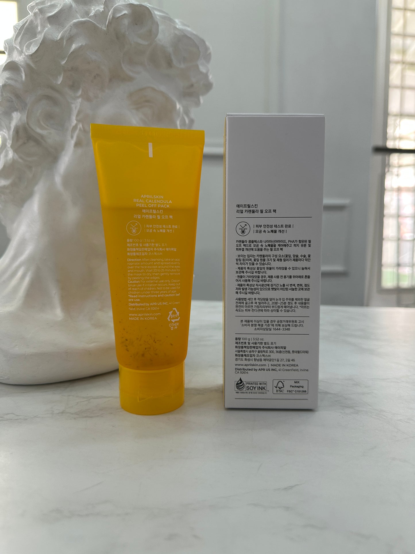 APRILSKIN Máscara facial con infusión de flores de caléndula
