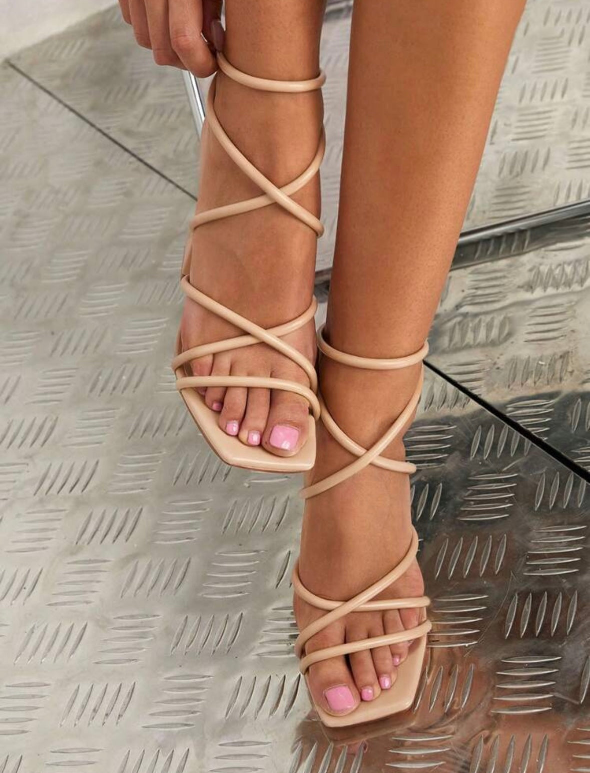 Sandalias nude