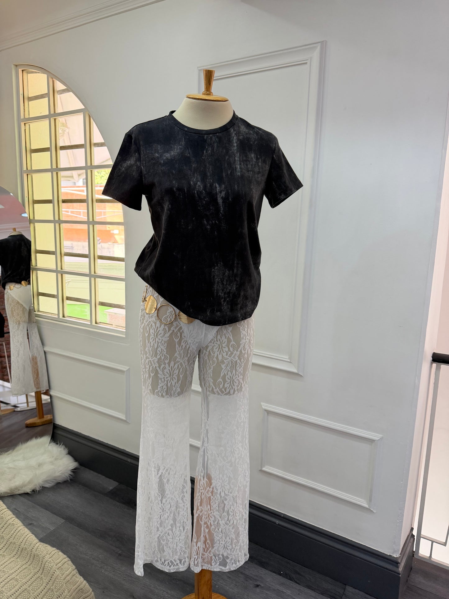 Pantalón de encaje