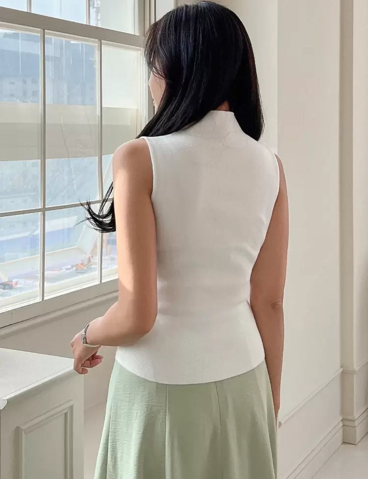 Blusa cuello alto