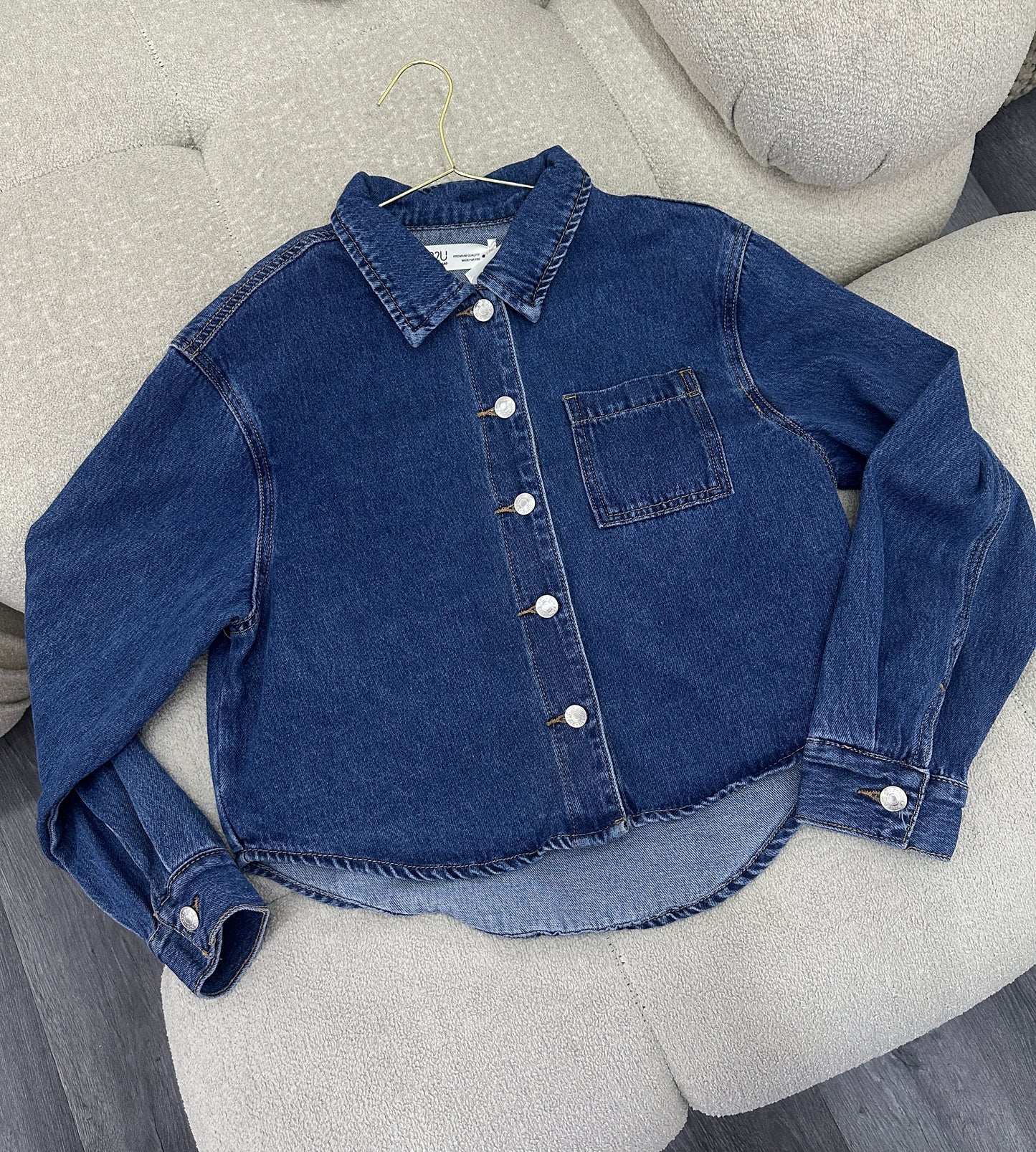 Camisa estilo chaqueta denim