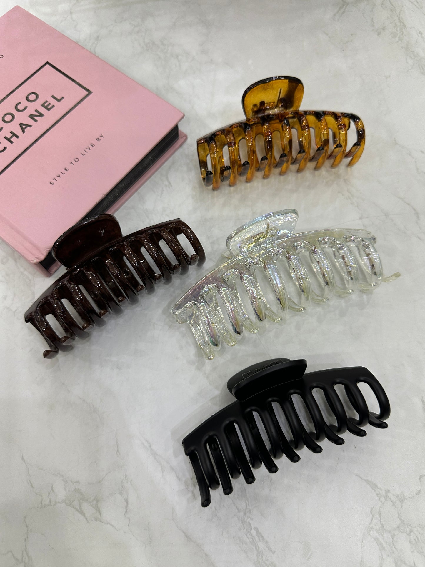 Pinzas geométricas para el cabello