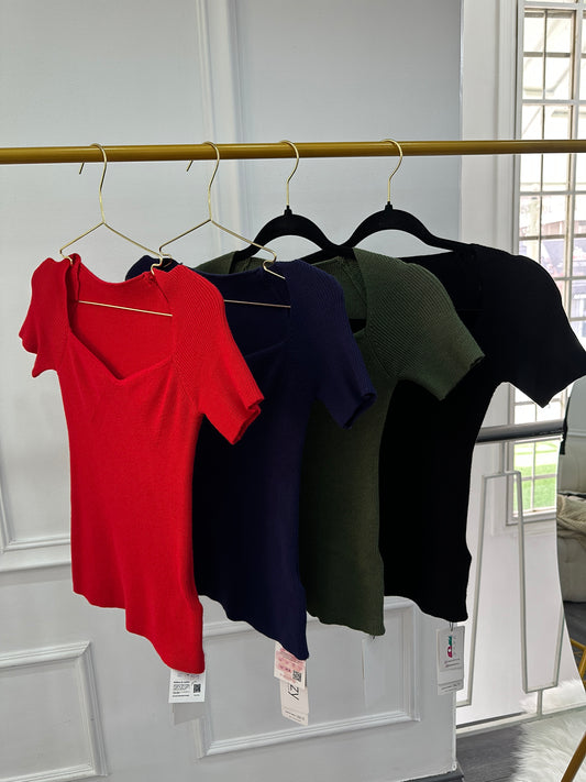 Blusa escote corazón