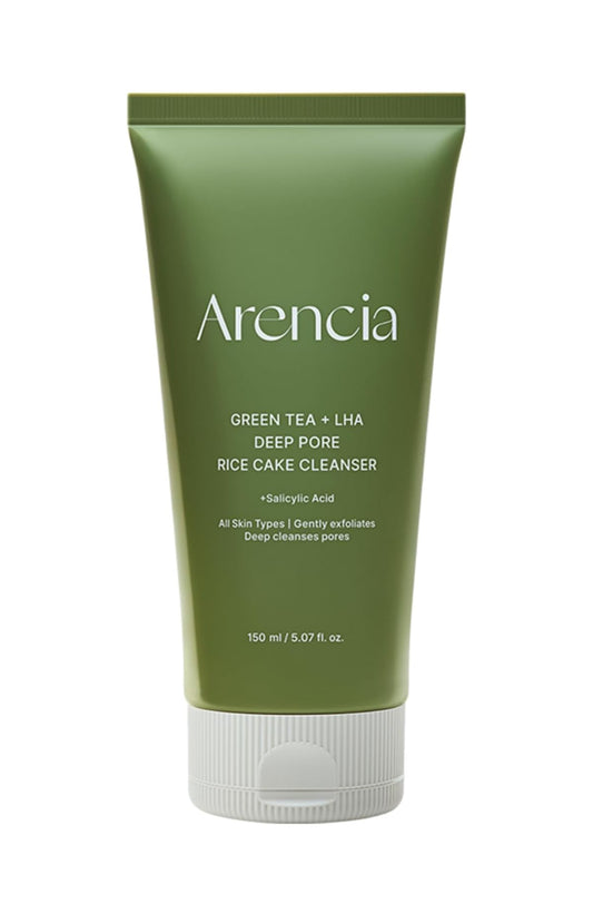 Arencia Ácido salicílico, té verde + LHA Deep Pore Rice Cake Cleanser