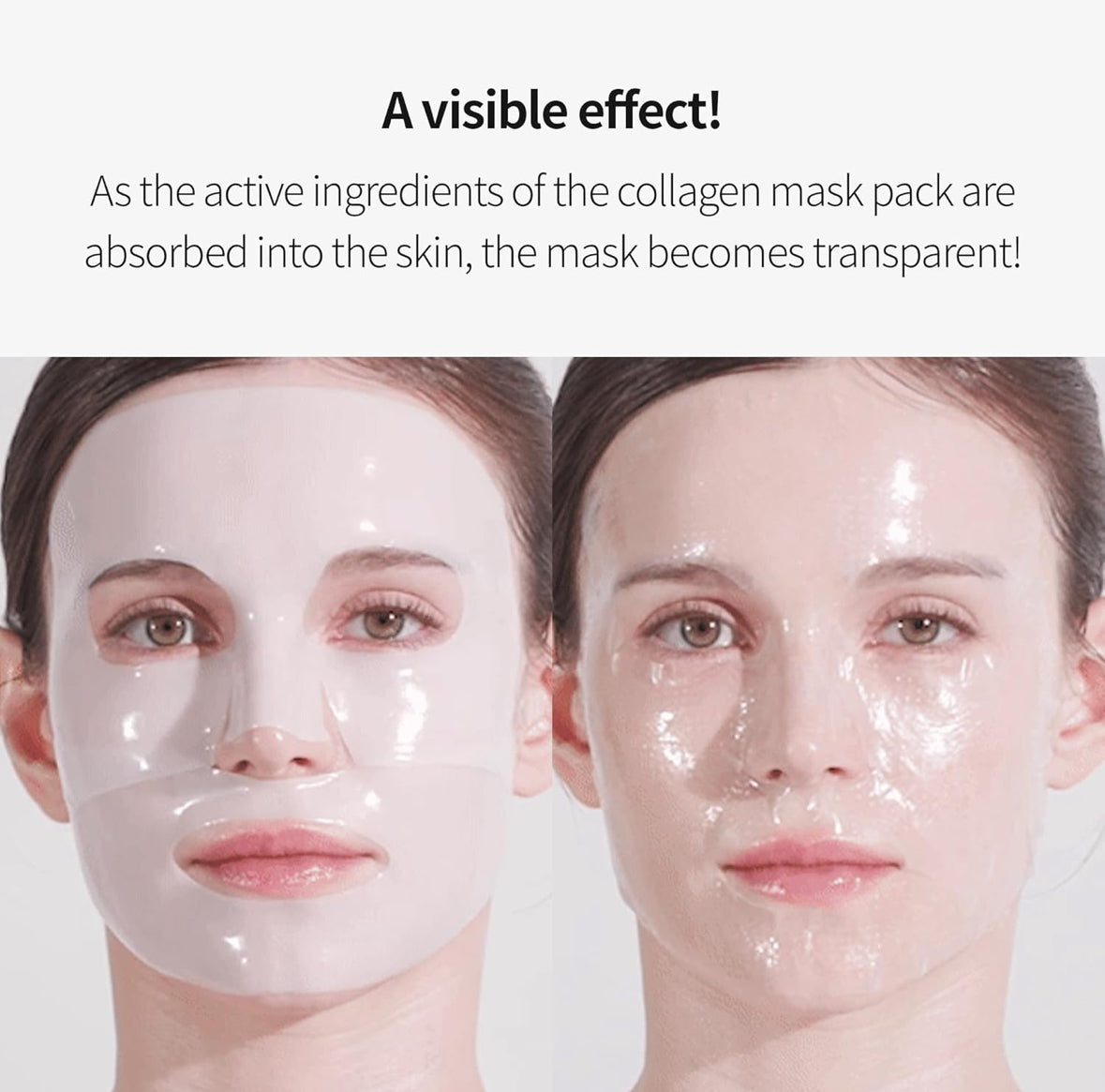 Benton Mascarilla facial de colágeno de hidrogel
