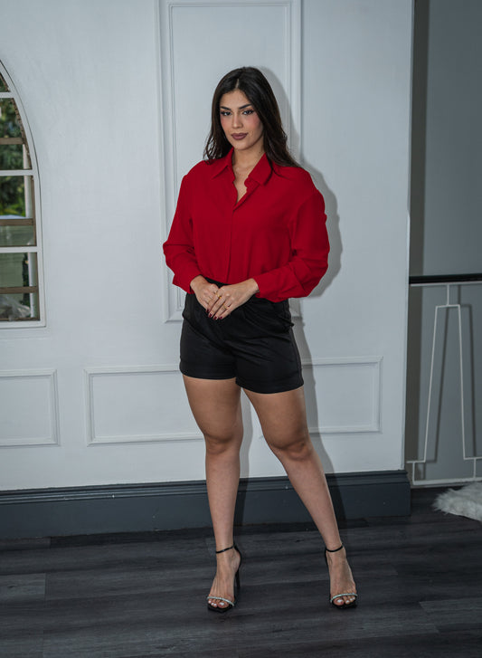 Camisa casual roja
