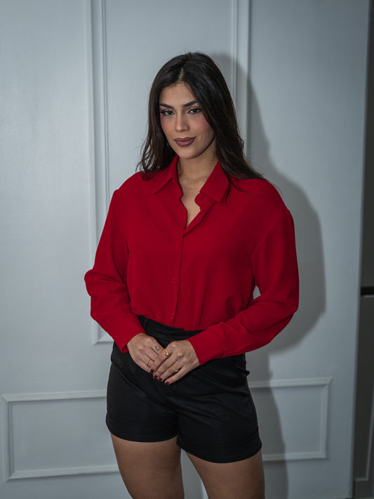 Camisa casual unicolor