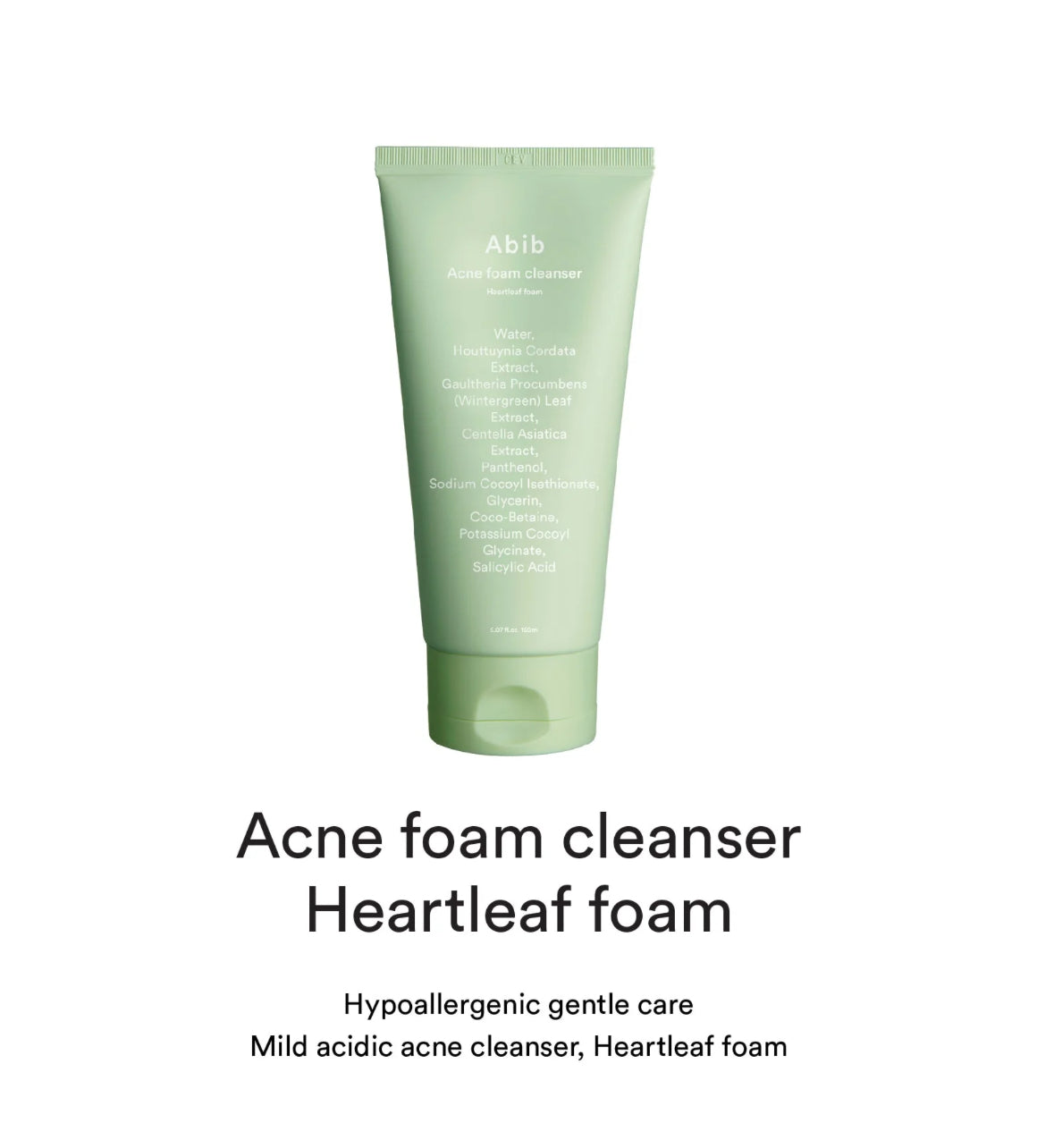 Abib acné foam cleanser