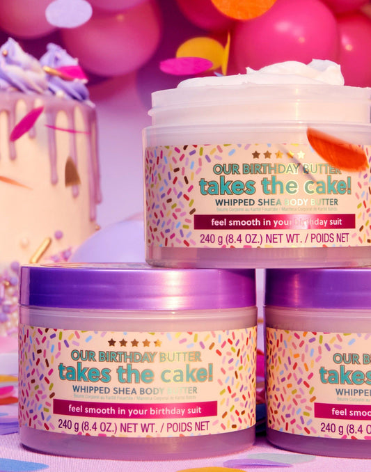 Birthday cake whipped body butter