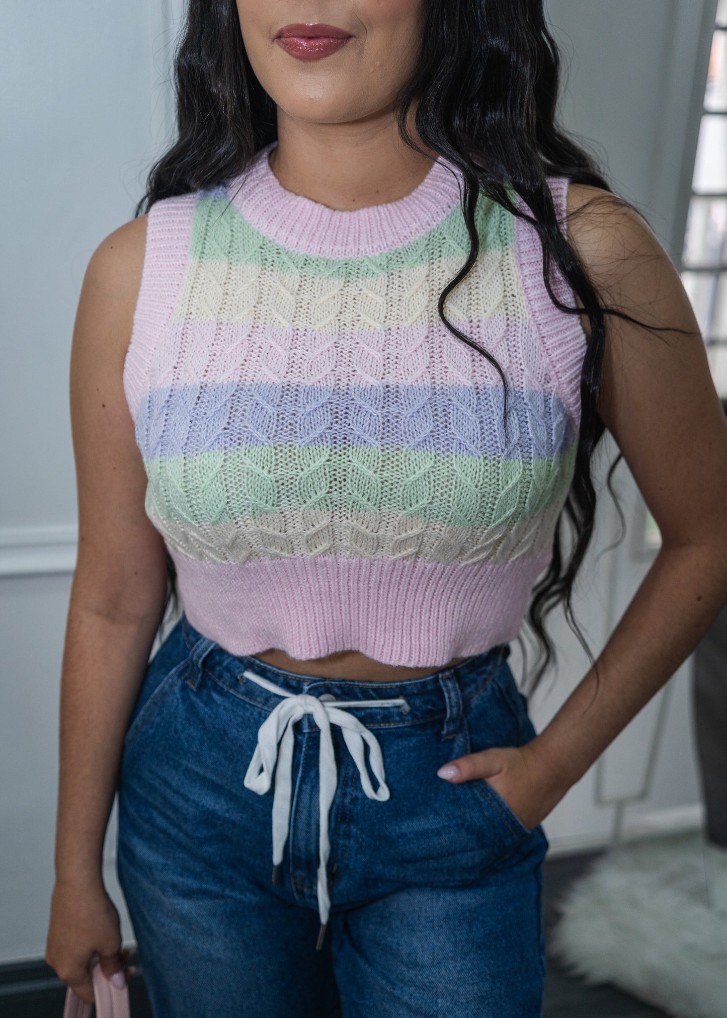 Pullover tejido colores