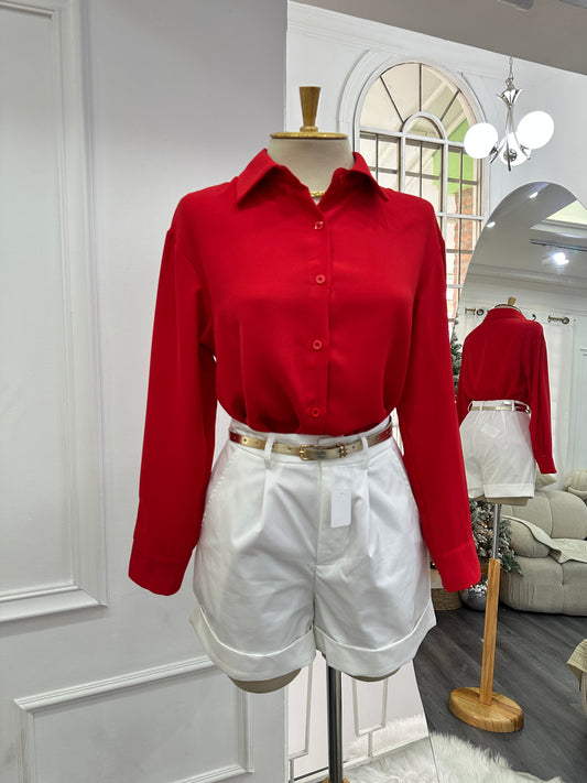 Camisa casual roja