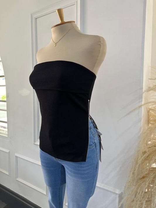 Blusa strapless