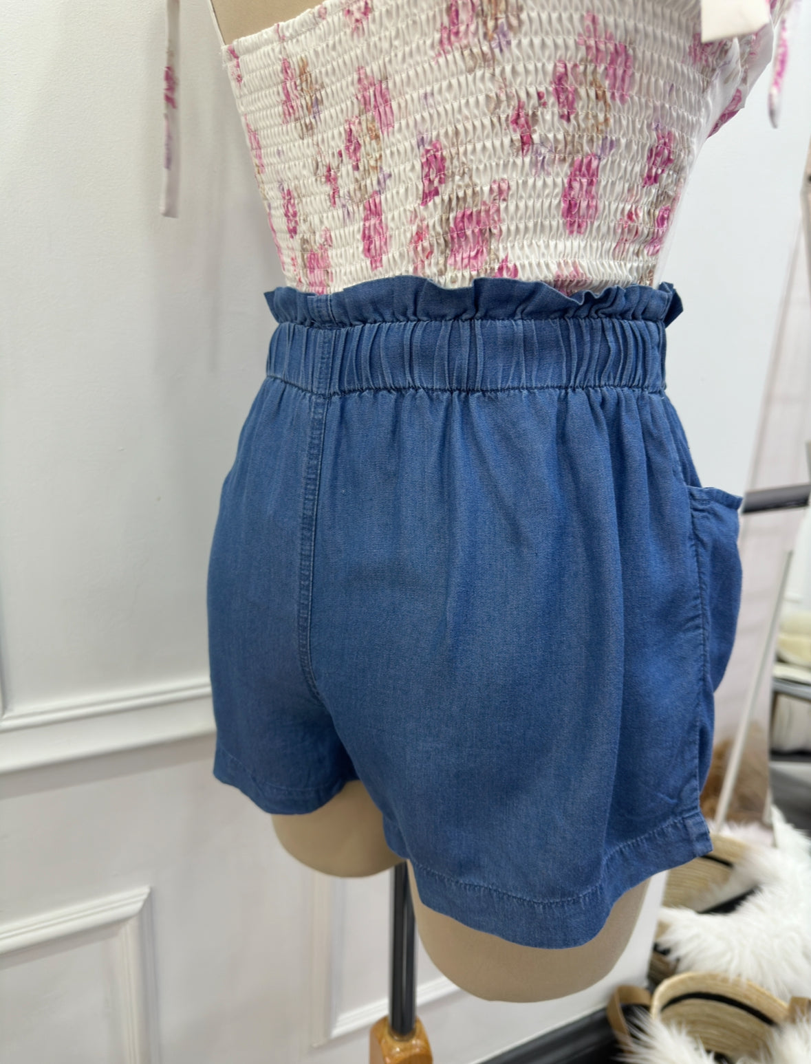 Short denim holgado