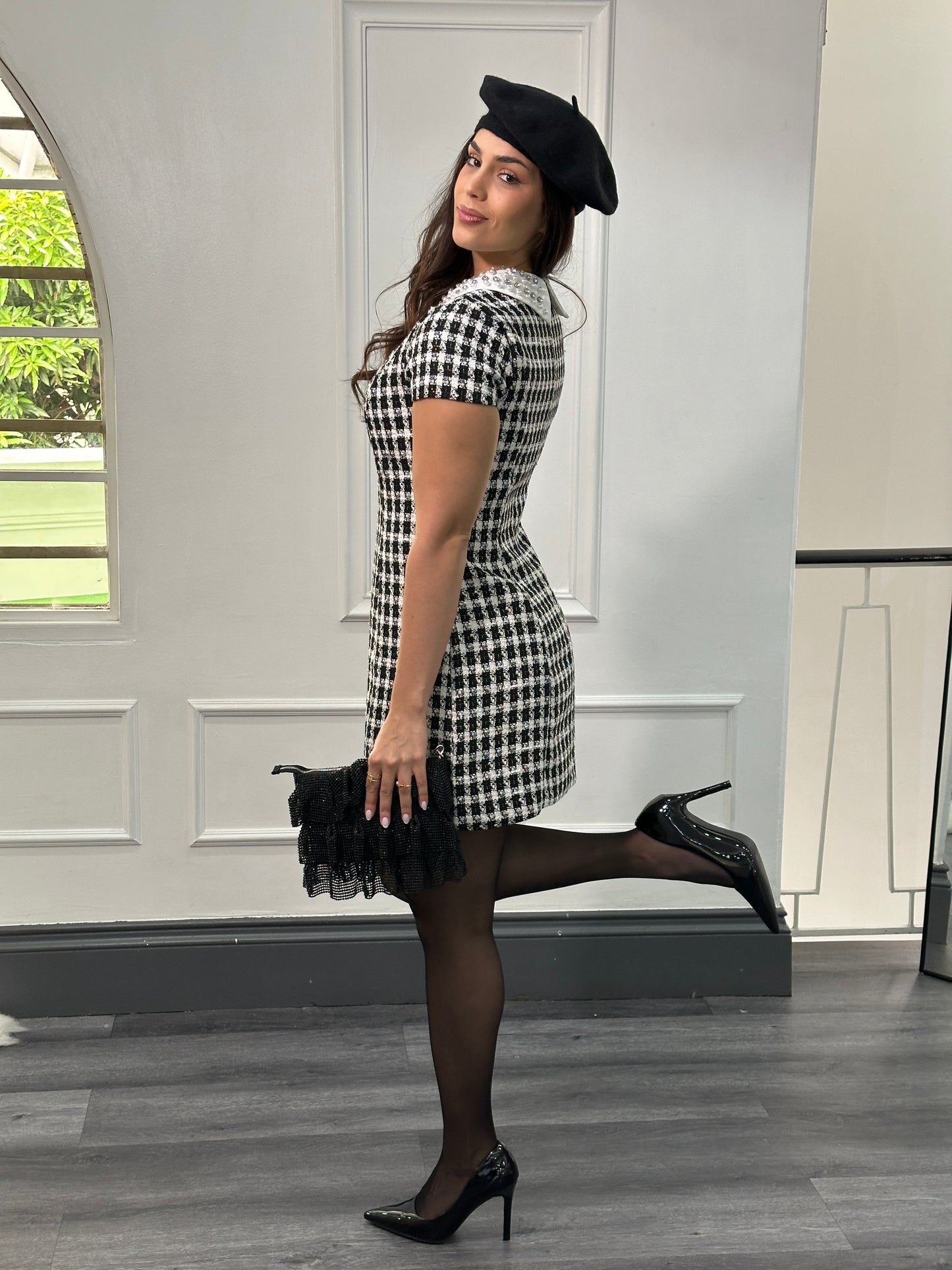 Vestido tweed